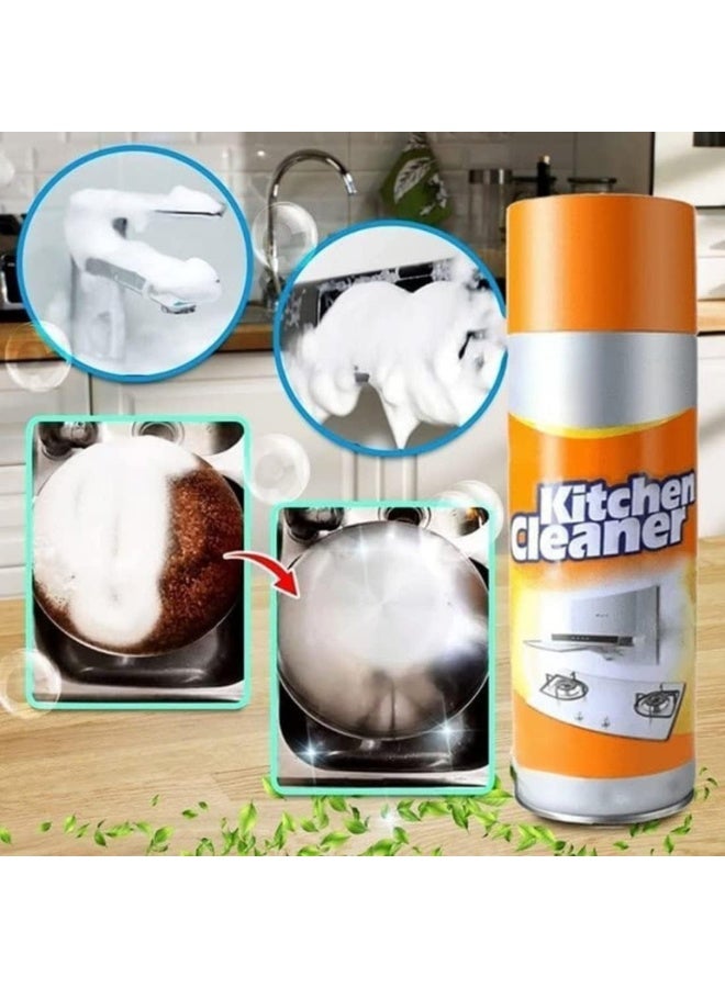 منظف ​​رغوي للمطبخ 500 مل - بخاخ متعدد الأغراض فعال لإزالة بقع الشحوم والزيوت والدهون الصعبة من شفاطات المطبخ وأسطح العمل والمواقد وأجهزة المطبخ - Image 4